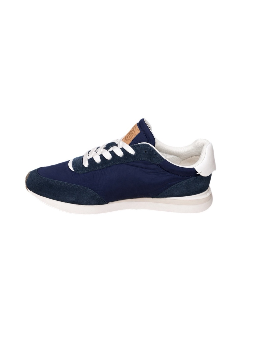 Tory Burch Destiny Trainer Sneaker Double T Navy Suede Size 9 - Picture 4 of 9